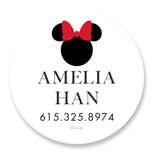 Disney Simply Minnie Custom Name Labels