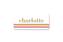 Graphic two-tone name