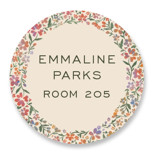 Wildflowers Custom Name Labels