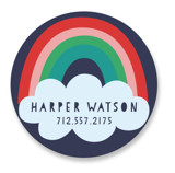 Pop of Color Custom Name Labels