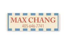 Elegant stripes Custom Name Labels