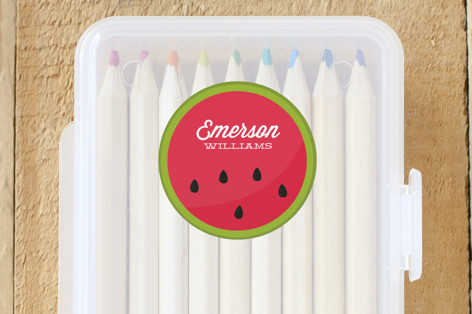 Summer Melon Custom Name Labels