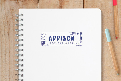 Watercolor Geometrics Custom Name Labels