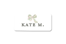 Floral Rattle Custom Name Labels