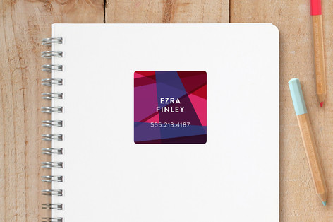 Geometric Custom Name Labels