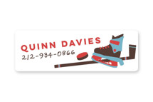 Ice Hockey Custom Name Labels
