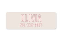 Big Name Custom Name Labels