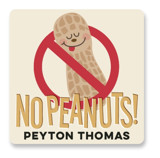 No Peanuts Custom Name Labels
