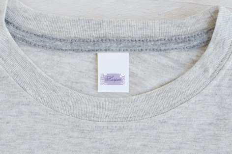 Delicate Flowers Custom Name Labels