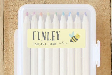 Buzzing Bee Custom Name Labels