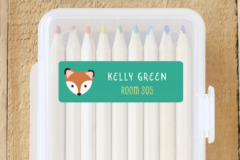Red Fox Custom Name Labels