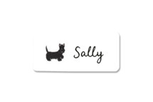 Terrier Pup Custom Name Labels