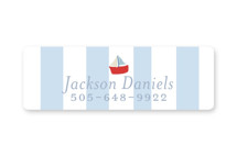 Sail Boats Baby Custom Name Labels