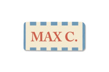 Elegant stripes Custom Name Labels