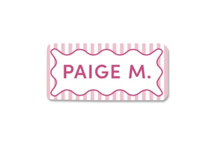 Stripes & Squiggles Custom Name Labels