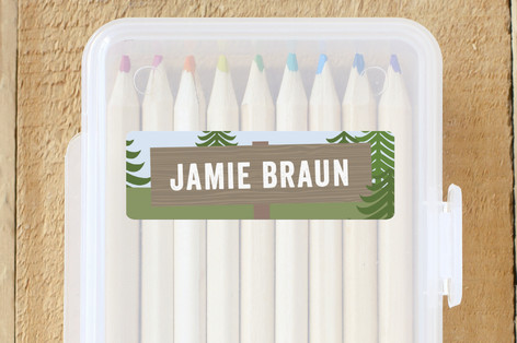 Camp Out Custom Name Labels