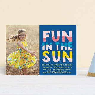 Fun Sun Children's Birthday Party Postcards