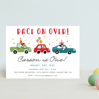 Disney's Mickey Mouse Race Children's Birthday Party Postcards