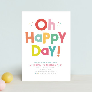 Happy Day Children's Birthday Party Postcards