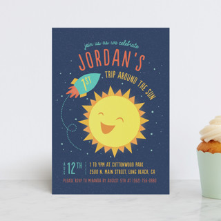 Around The Sun Children's Birthday Party Postcards