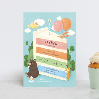 Cake Party Children's Birthday Party Postcards