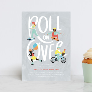 Roll on Over Children's Birthday Party Postcards