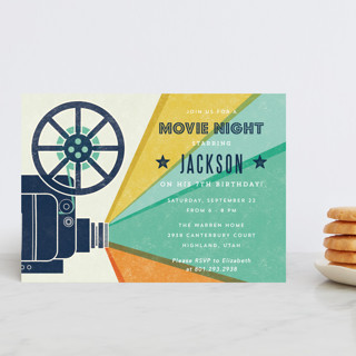 Movie Night Children's Birthday Party Postcards