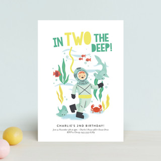 Deep Dive Children's Birthday Party Postcards