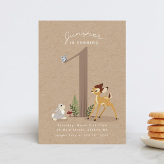 Disney's Bambi Our Deerest Children's Birthday Party Postcards