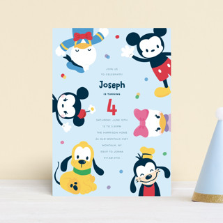 Disney's Happy Mickey & Friends Children's Birthday Party Postcards