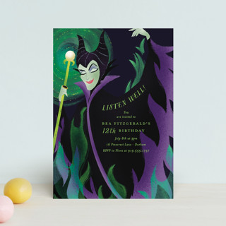 Magnificent Maleficent Children's Birthday Party Postcards