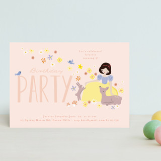 Disney's Snow White & Forest Friends Children's Birthday Party Postcards