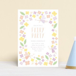 fairy garden Children's Birthday Party Postcards
