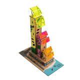 Palms Skyscraper Model Building Kit Arts and Crafts