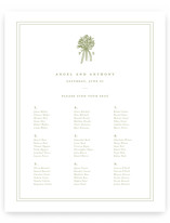 wedding bouquet Custom Seating Charts