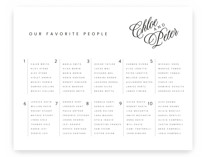 La Vie en Rose Custom Seating Charts