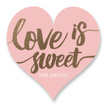 Love Is Sweet Custom Stickers