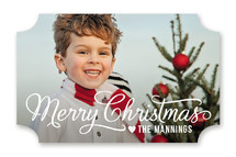 Merry Christmas Script Custom Stickers