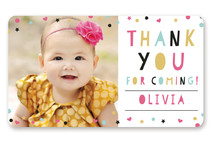 Party Confetti Custom Stickers