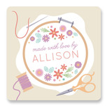 Stitched Love Custom Stickers