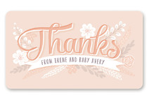 Sweet Garden Thanks Custom Stickers