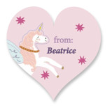 Stellar Unicorn Valentine Custom Stickers