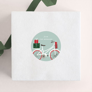 Christmas Bicycles Custom Stickers
