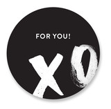 Xs & Os Wrapping Paper Custom Stickers