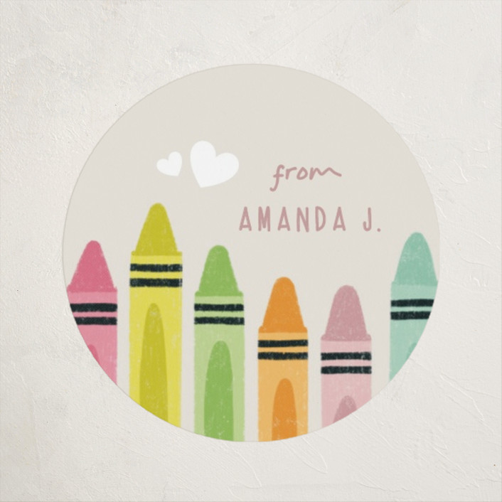 You color my world Custom Stickers by Orasie | Minted
