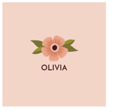 Floral Heart Custom Stickers