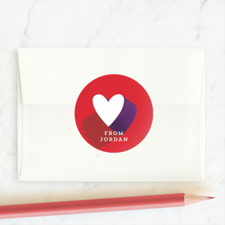 Heart Day Custom Stickers