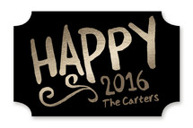 Golden New Year Custom Stickers