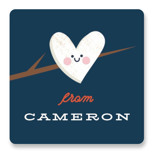 Warm heart Custom Stickers