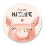 Piggy Kisses Custom Stickers